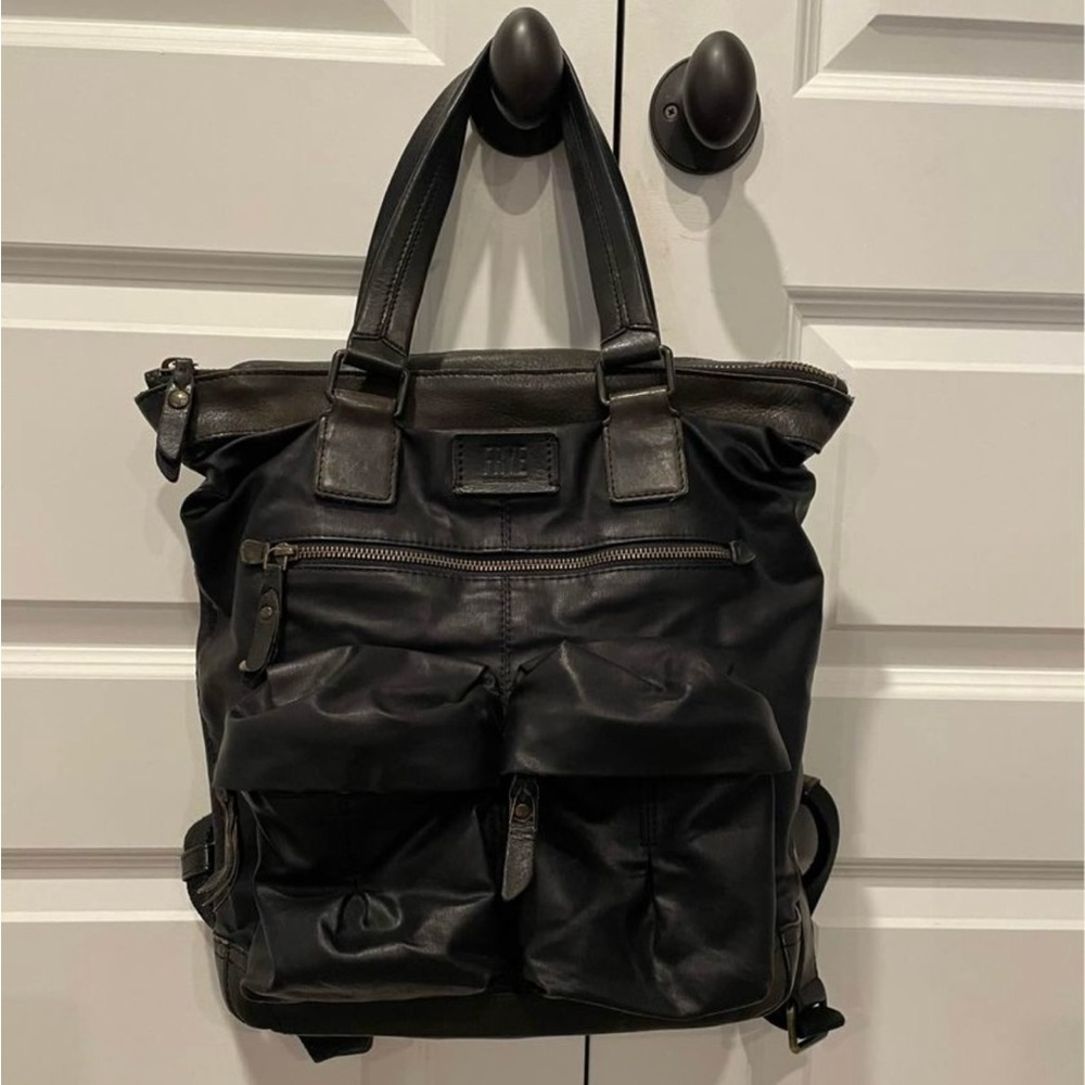 Frye Waxed Canvas Backpack